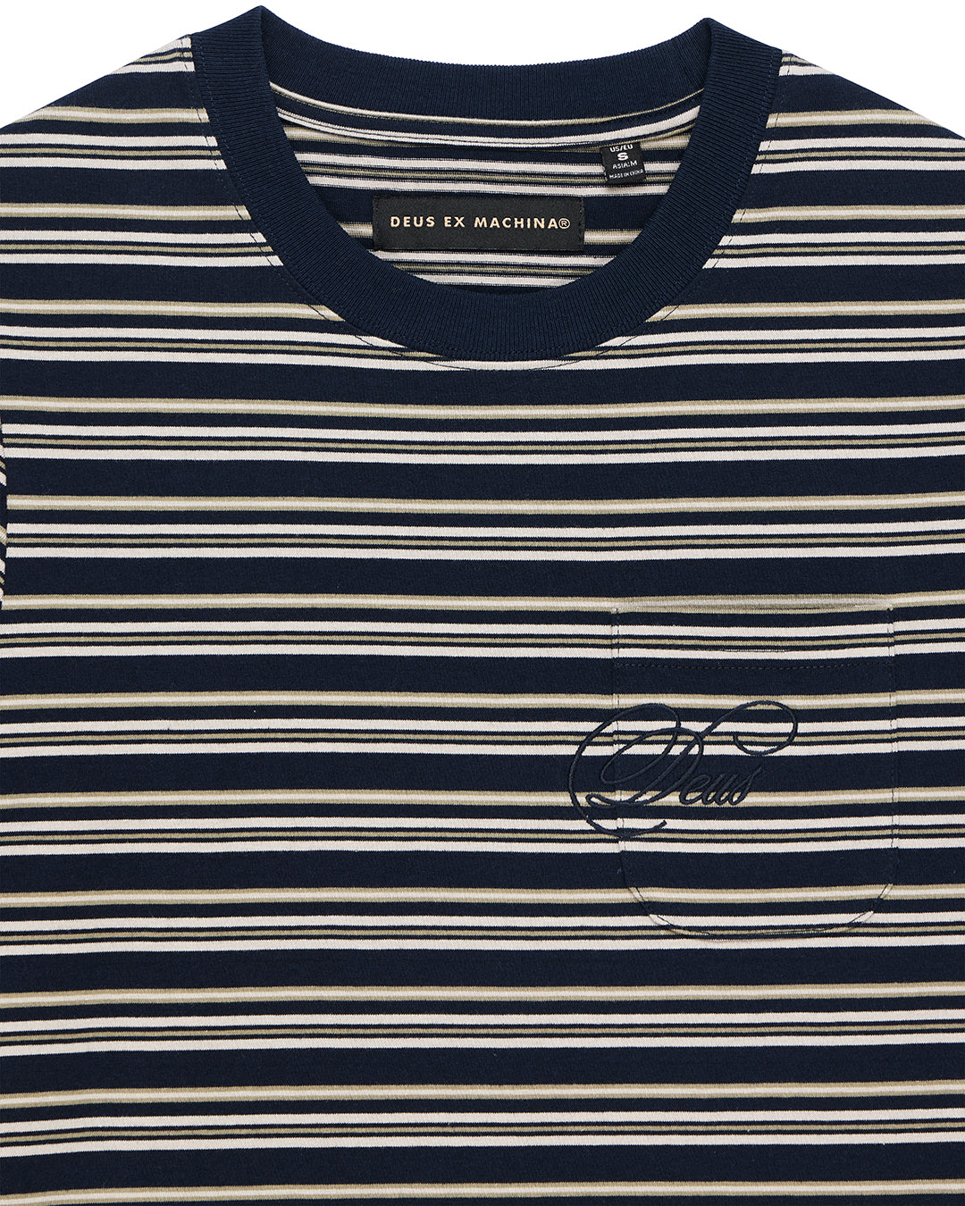 Deus - Pierre Stripe Tee - Navy Stripe