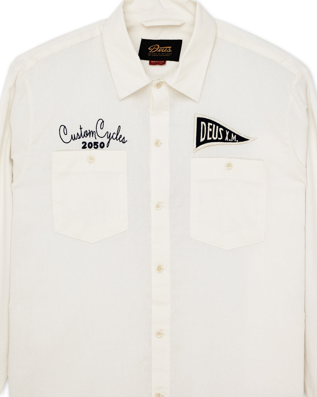 Deus - Forecourt LS Shirt - Vintage White