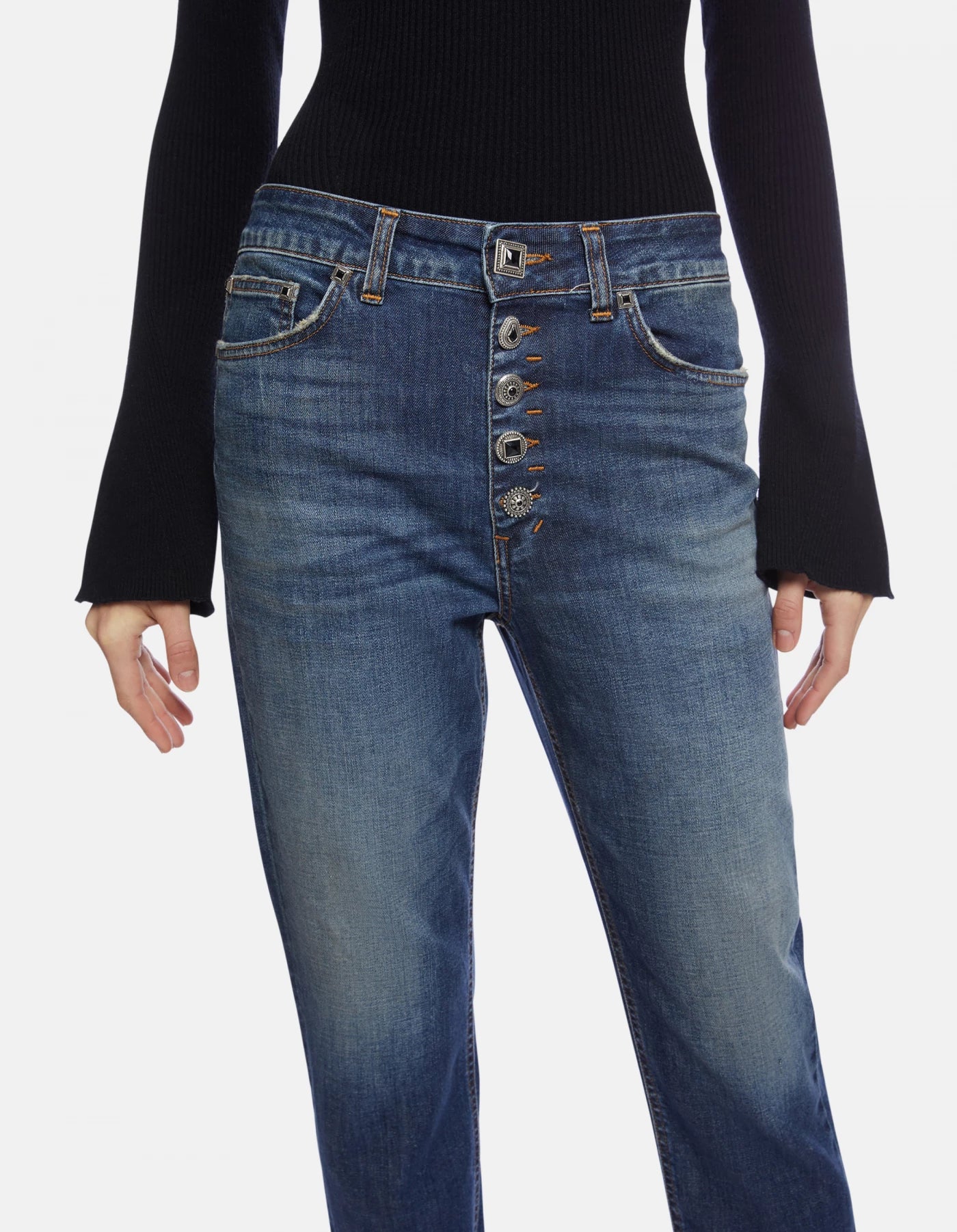 Dondup - Koons Loose Fit Stretch Denim Jean - Blue