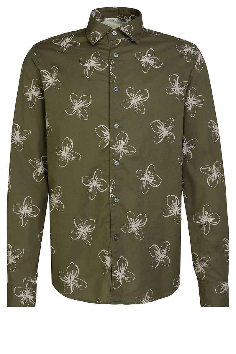 Fil Noir - Treviso HBD Shirt - Khaki Sketch