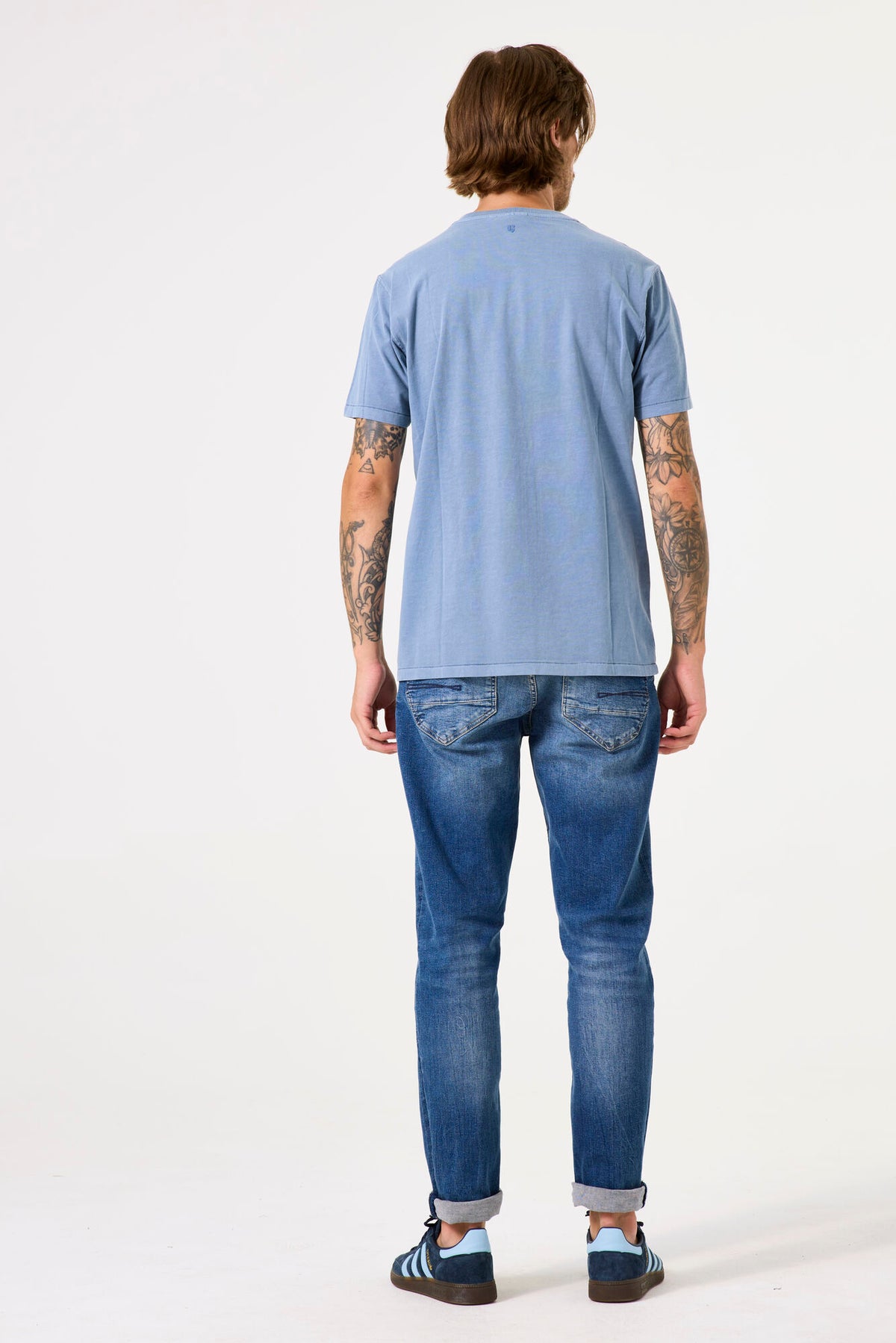 Garcia - Plain Logo Tee - Stone Blue