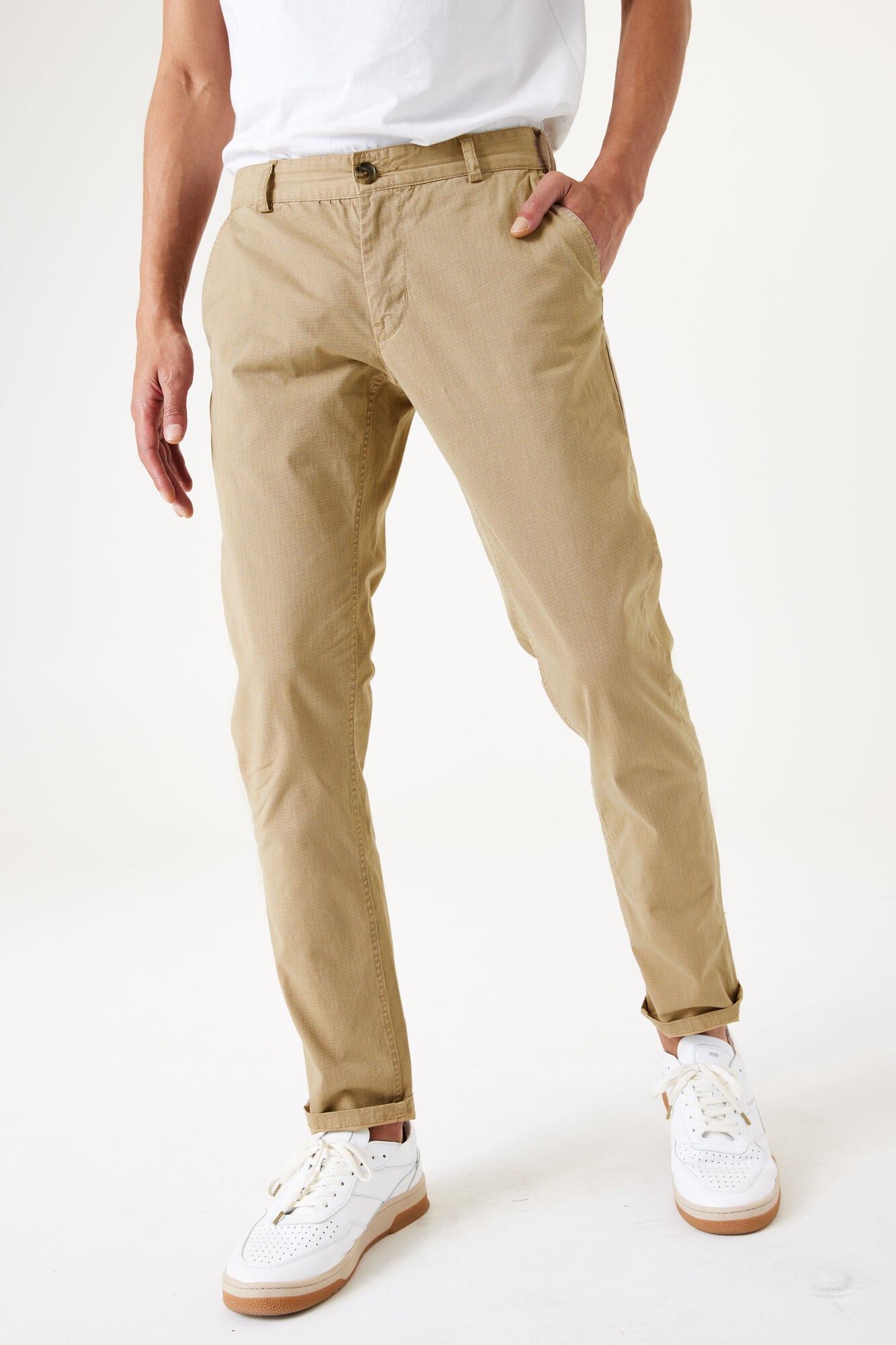 Garcia - Slim Fit Chino Pant - Hessian