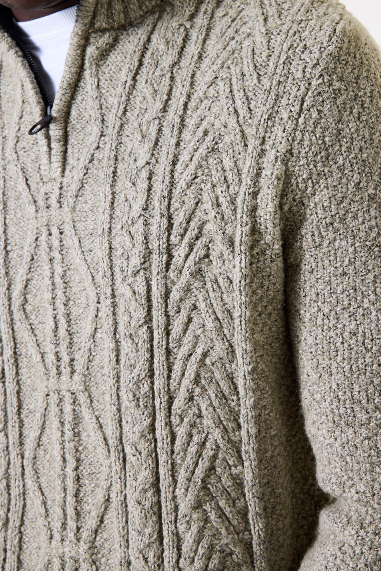 Garcia - Quarter Zip Knit Pullover - Vetiver