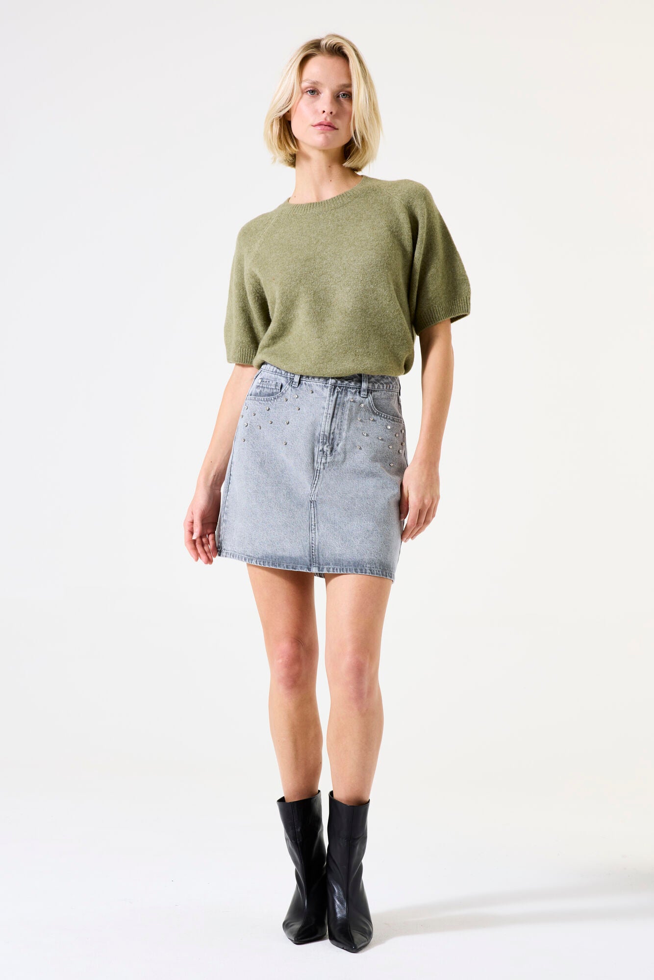 Garcia - Soft Knit SS Pullover - Mermaid
