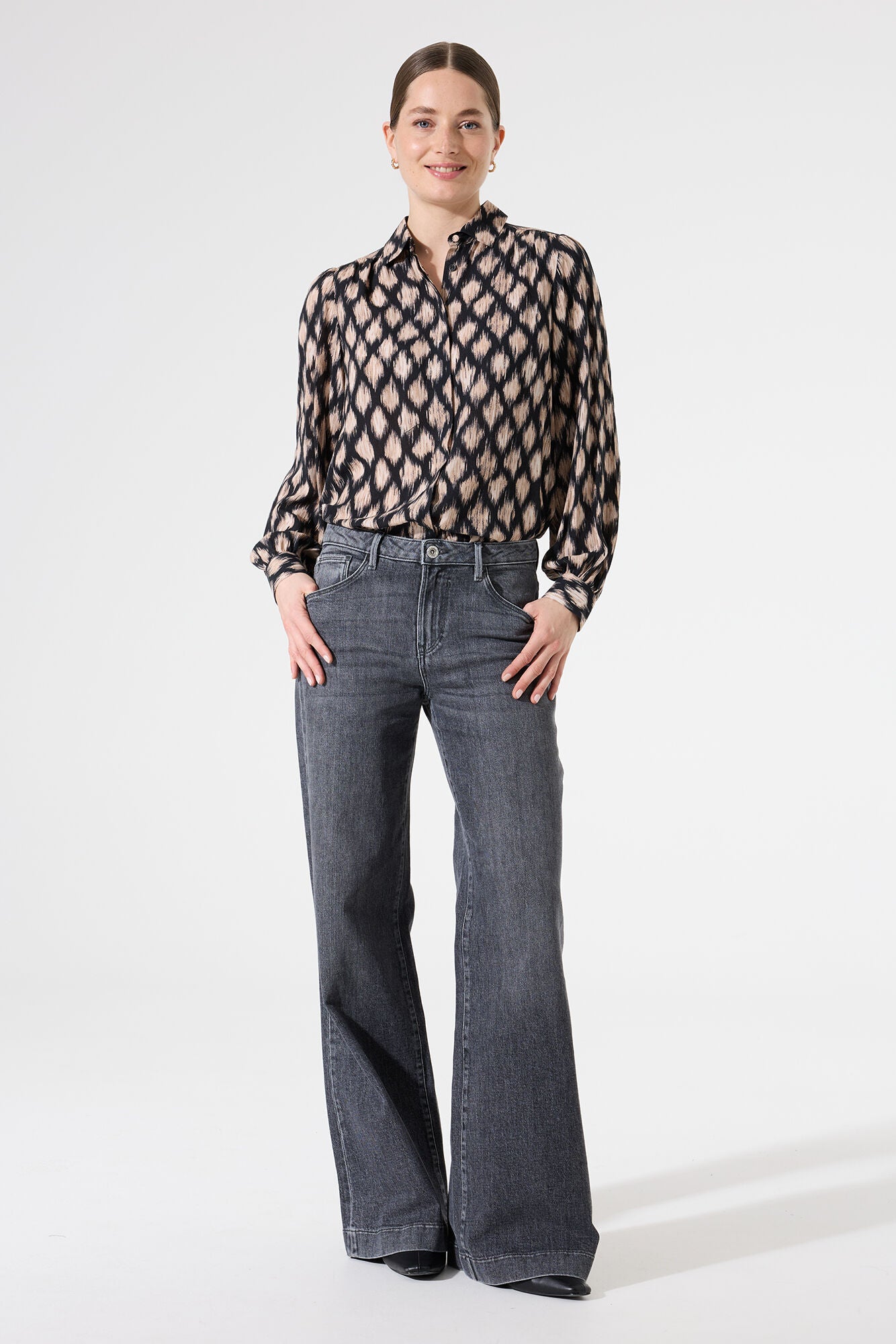 Garcia - Brushed Diamond LS Shirt - Black