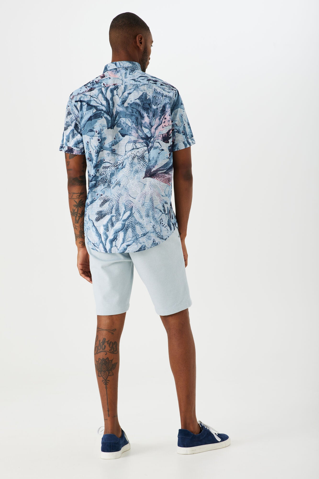 Garcia - Sea Forest SS Shirt - White/Multi