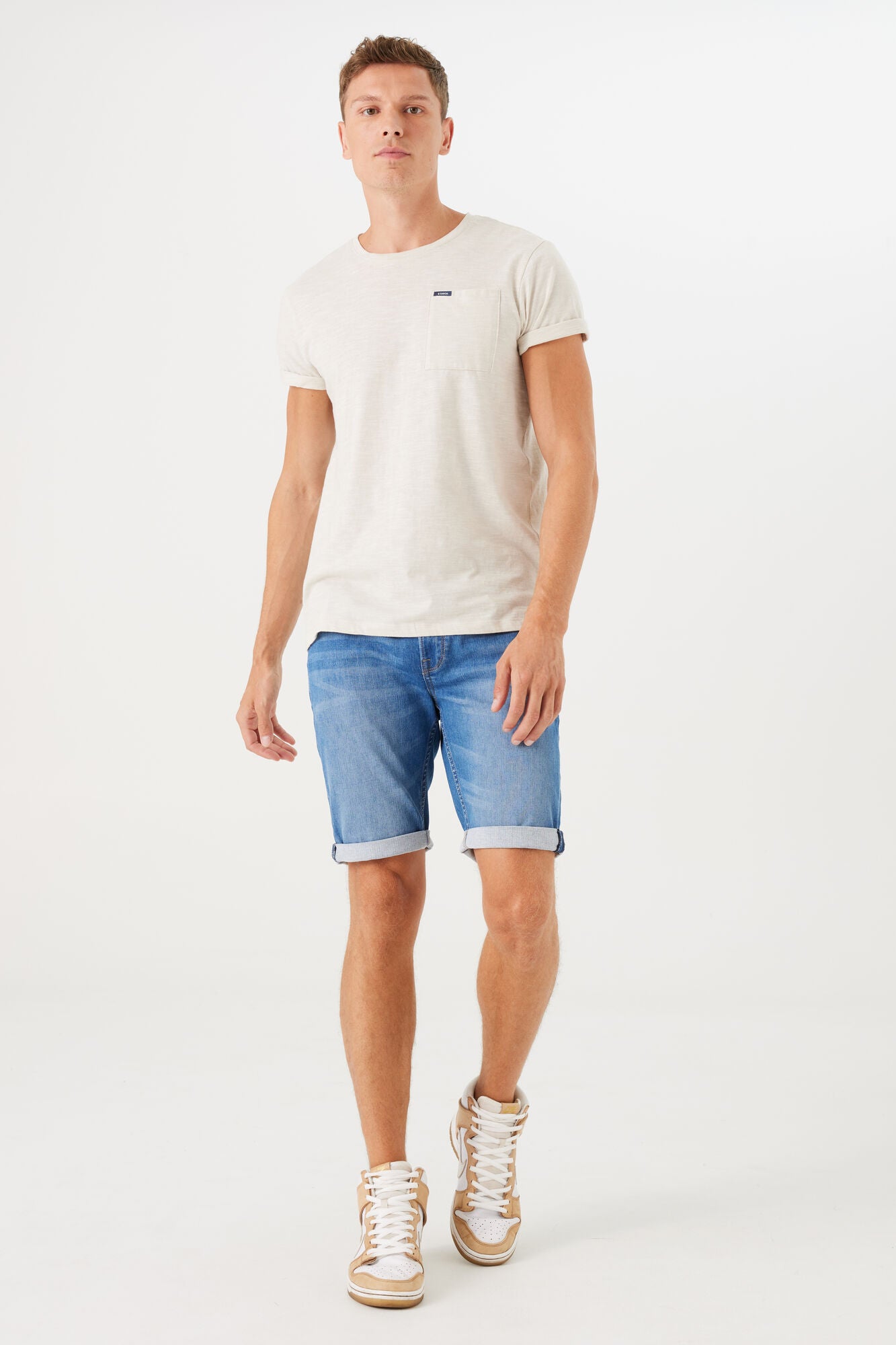 Garcia - Savio Denim Short - Medium Used Blue