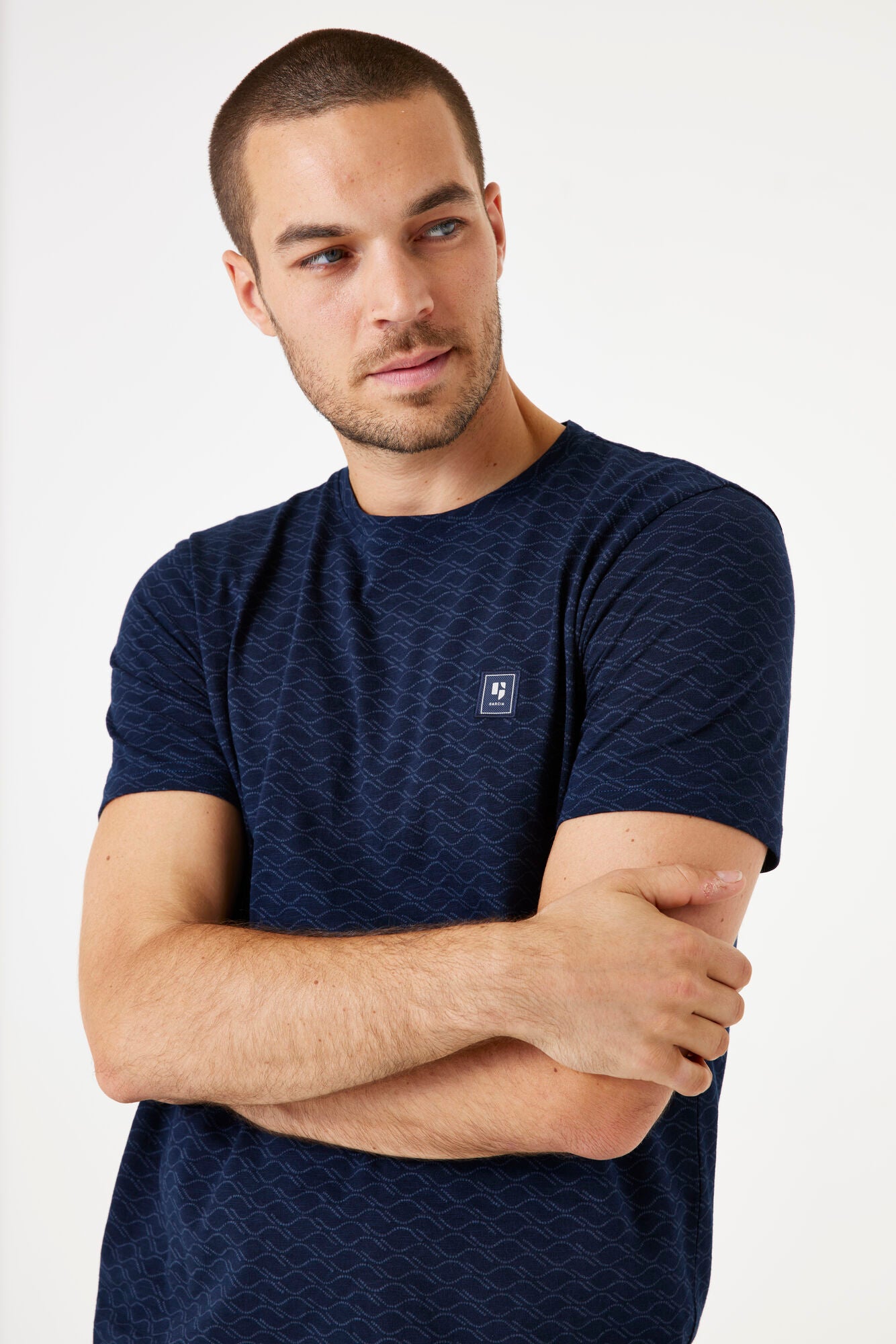 Garcia - Allover Pattern Tee - Deep Ink