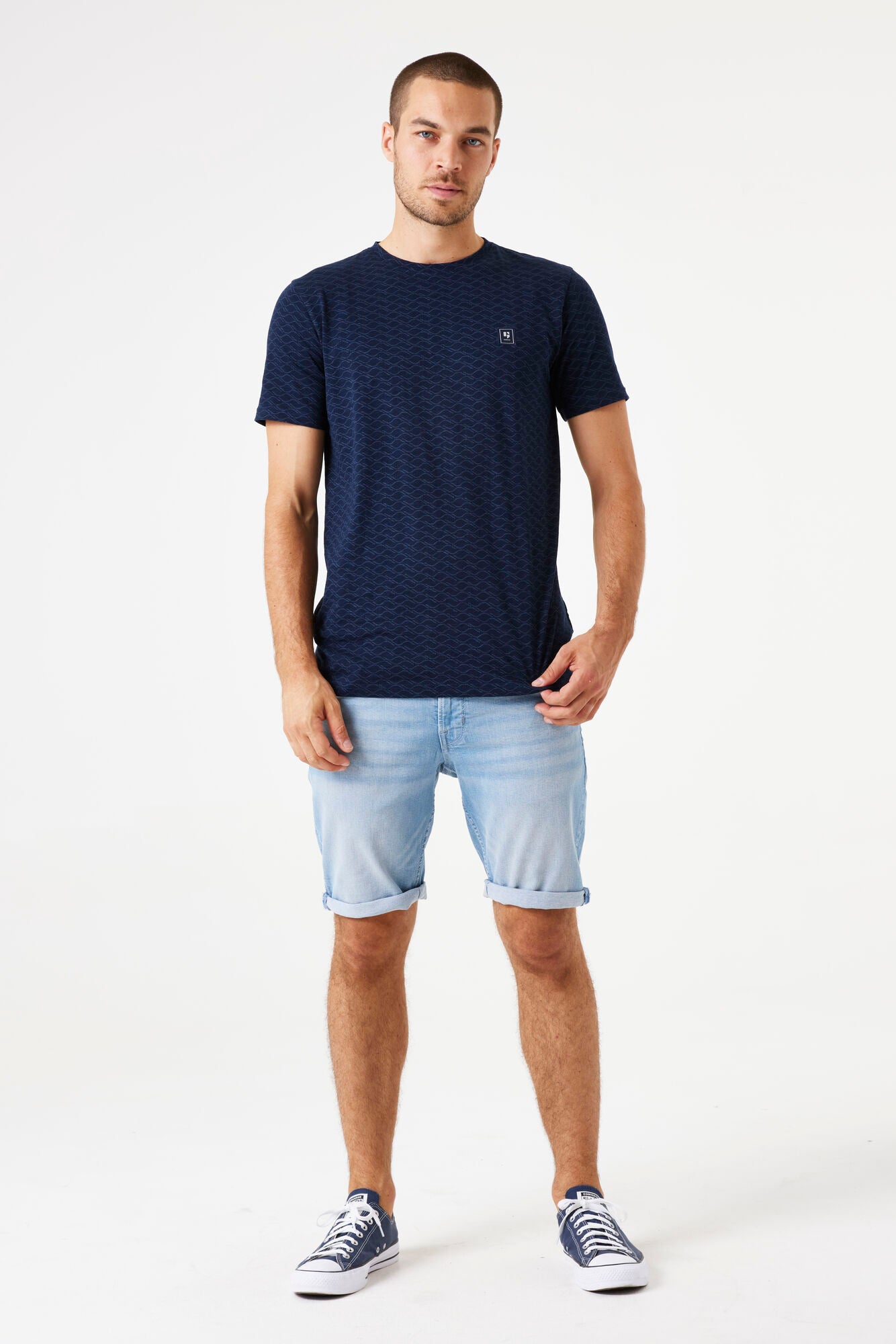 Garcia - Allover Pattern Tee - Deep Ink