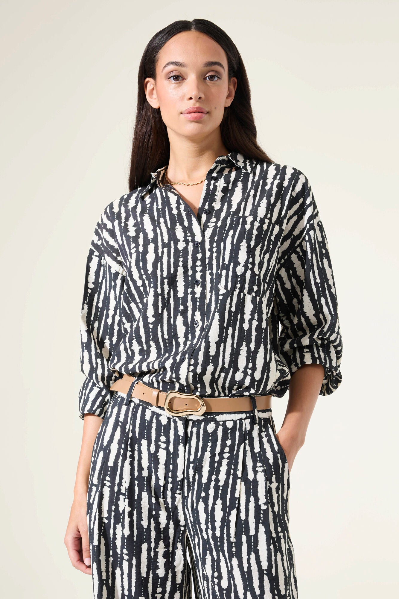 Garcia - Crinkle Shirt - Black