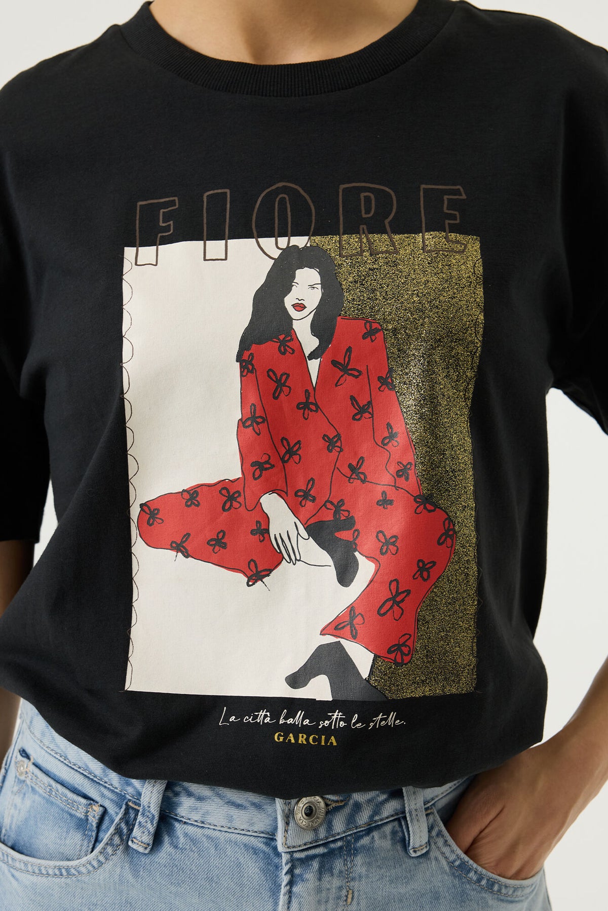 Garcia - Fiore SS Tee - Antracite
