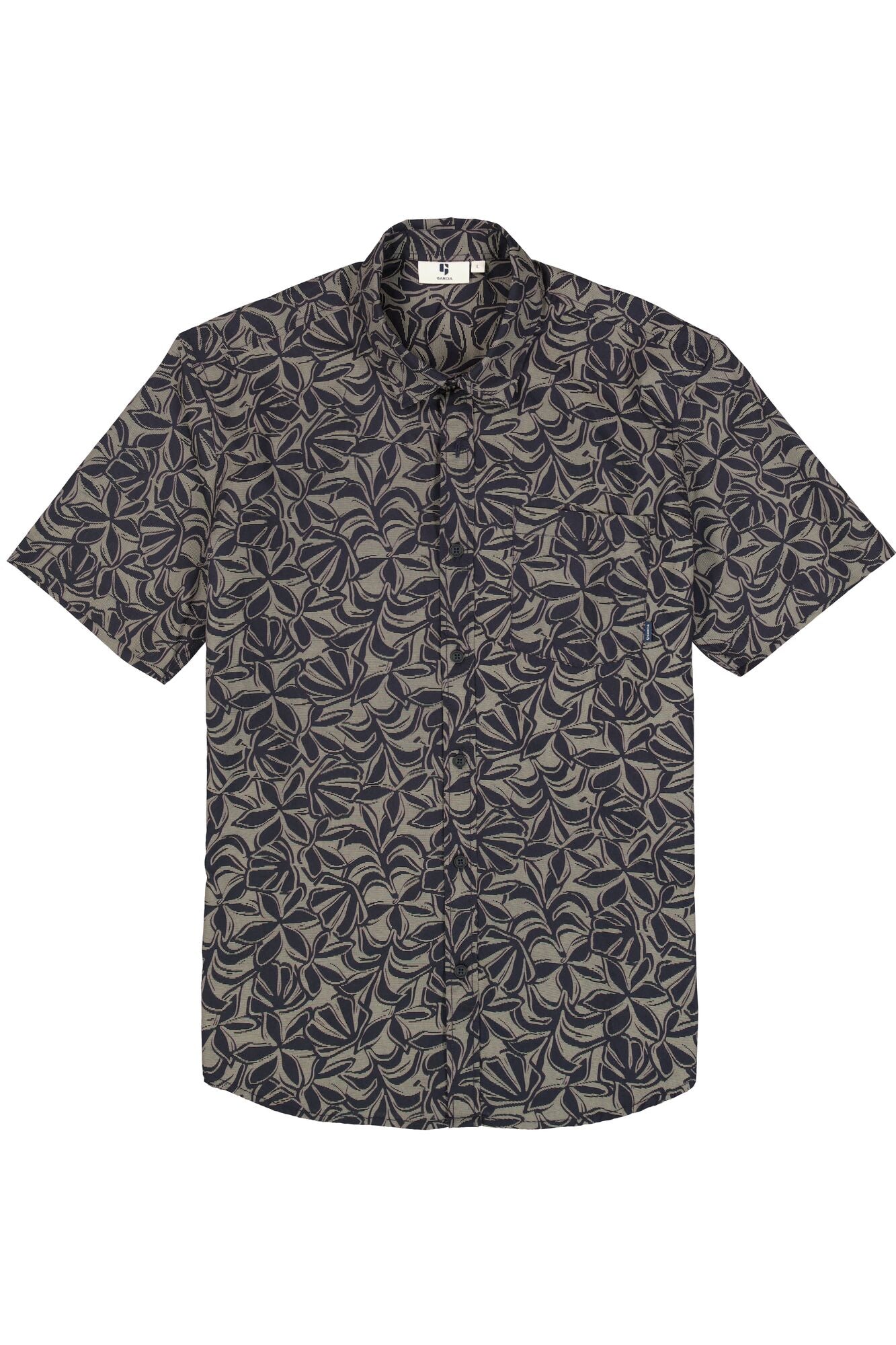 Garcia - Monstera SS Shirt - Blue Graphite