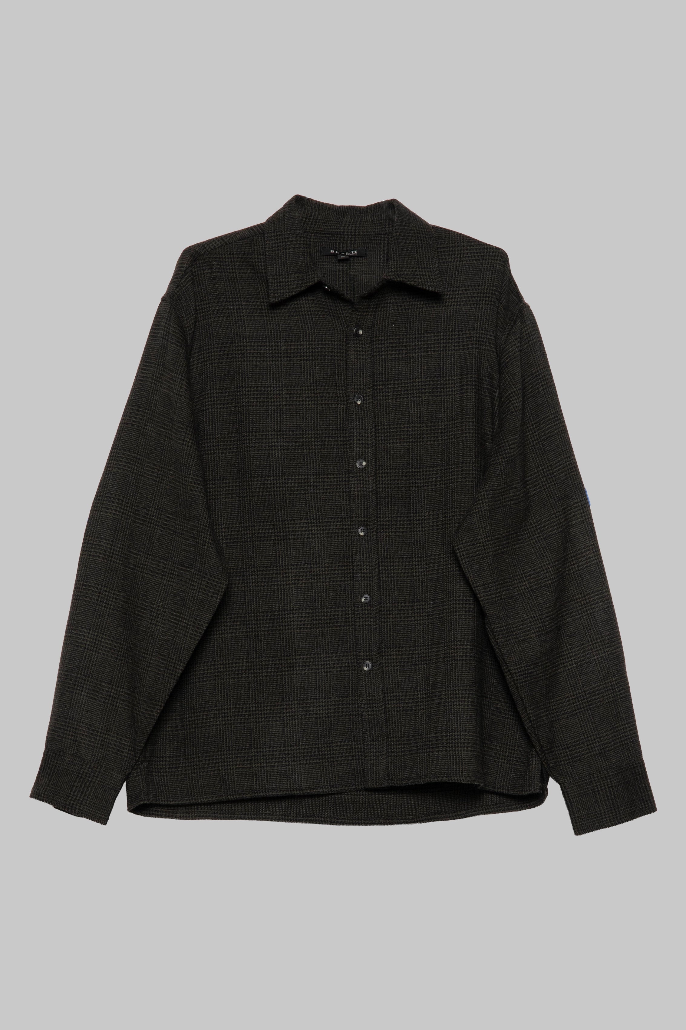 Beach Brains - Hold LS Shirt - Green/Black Plaid