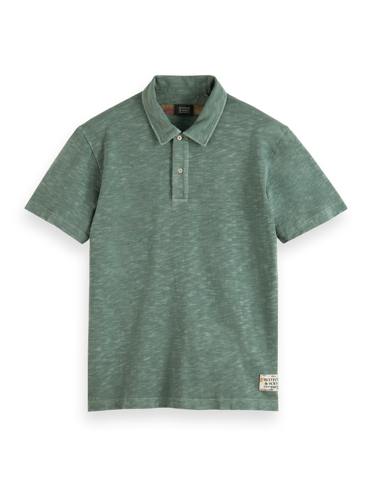 Scotch & Soda - Garment-Dyed Jersey Polo - Seaweed