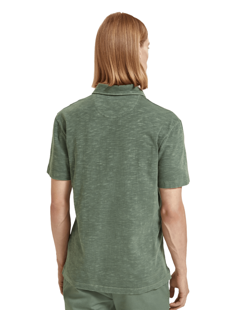 Scotch & Soda - Garment-Dyed Jersey Polo - Seaweed