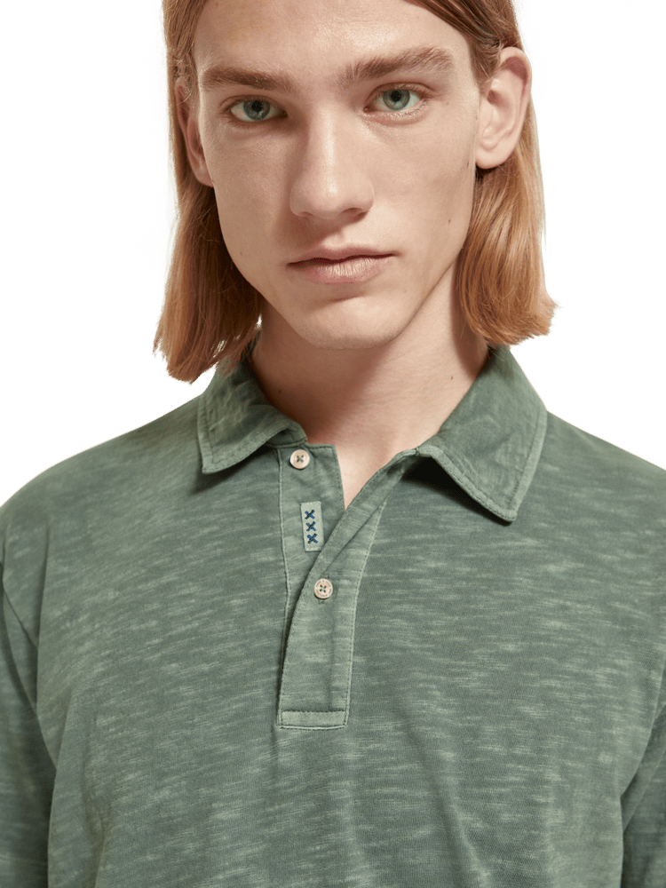 Scotch & Soda - Garment-Dyed Jersey Polo - Seaweed