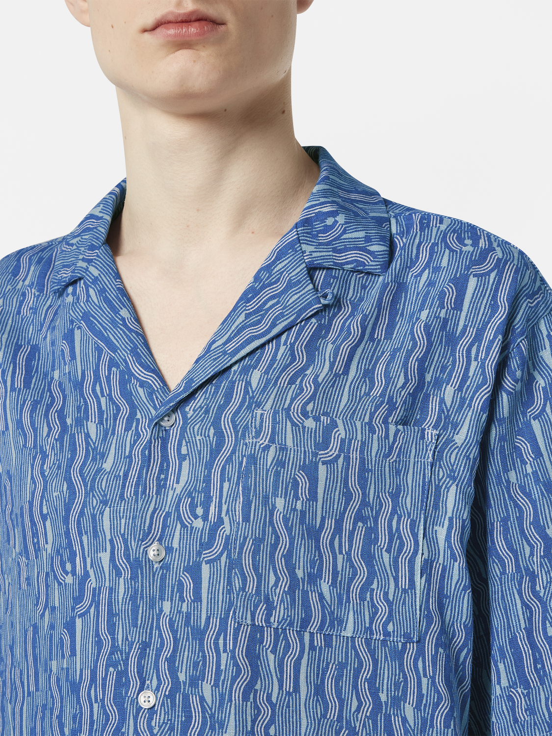 Scotch & Soda - Linen Blend SS Shirt - Vuur Island Stripe