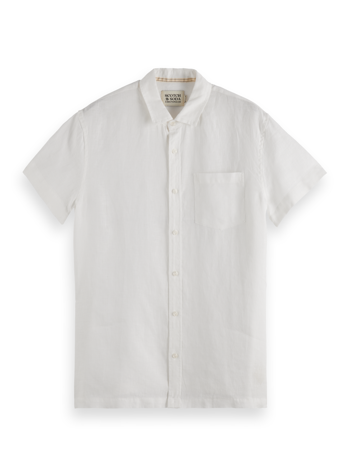 Scotch & Soda - Linen SS Shirt - Off White