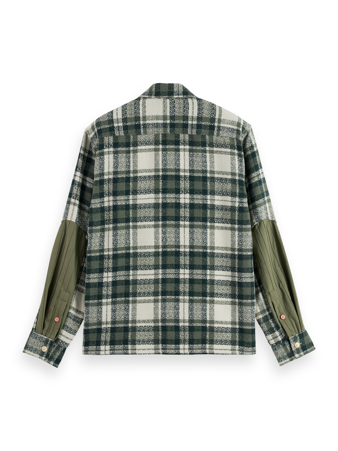 Scotch & Soda - Patchwork Relaxed Fit Shirt - Thyme Check