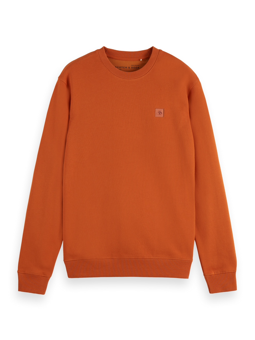 Scotch & Soda - Regular Fit Logo Sweatshirt - Rust