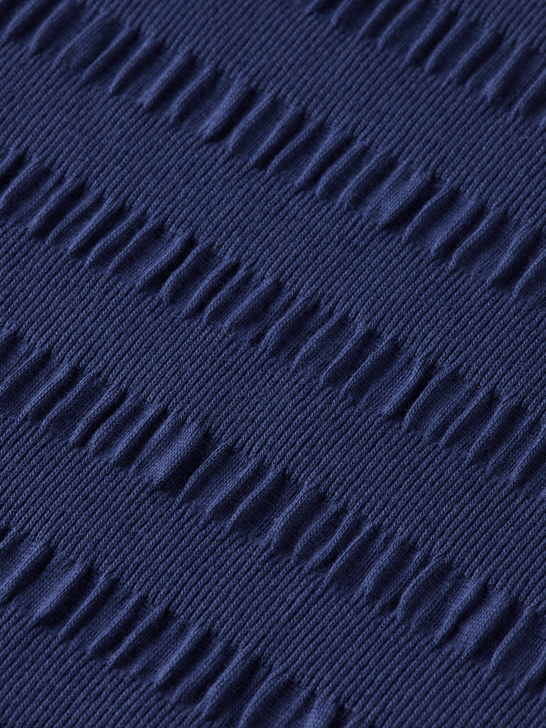 Scotch & Soda - Relaxed Fit Horizonal Textured Tee - Peacoat