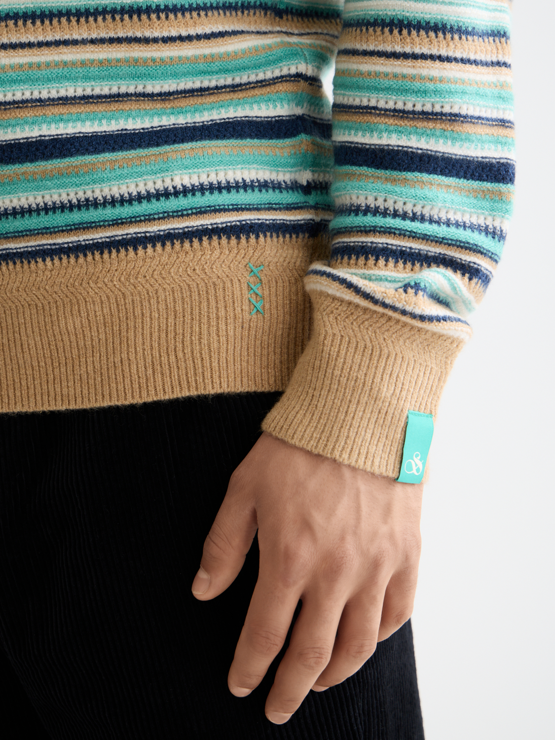 Scotch & Soda - Striped Regular Fit Knit Pullover - Tannin Multi Stripe