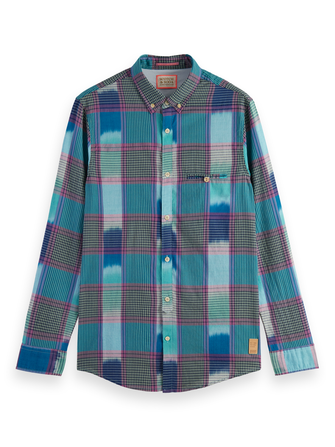 Scotch & Soda - Yarn-Dyed Voile Shirt - Check Multi