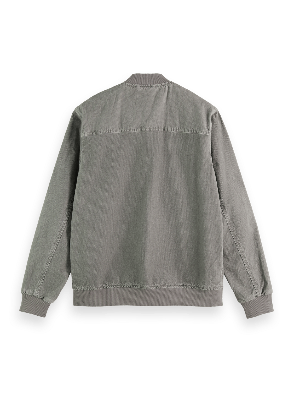 Scotch & Soda - Washed Corduroy Bomber Jacket - Seal Grey