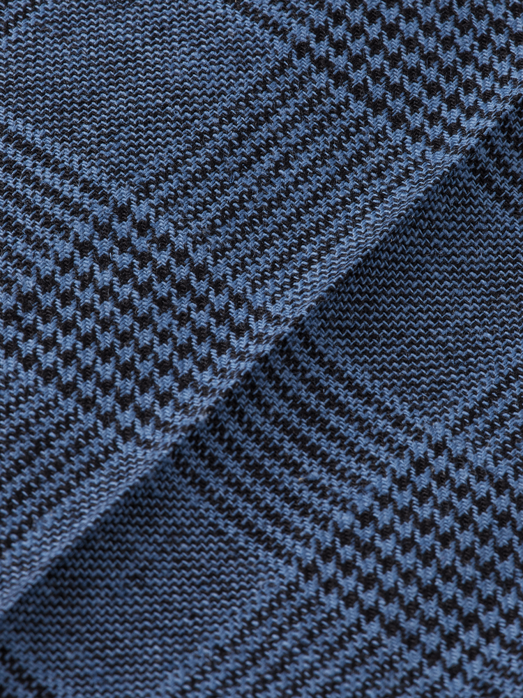 Scotch & Soda - Wide Leg Pleated Check Chino - Blue Check