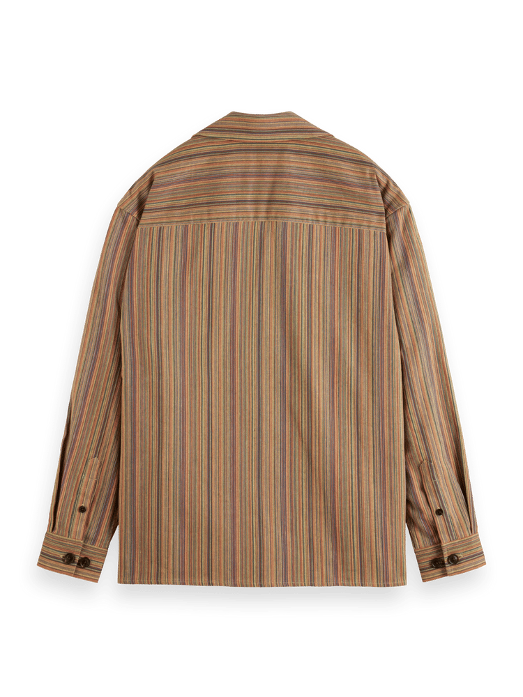 Scotch & Soda - Striped Workwear Shirt - Multi Colour Stripe