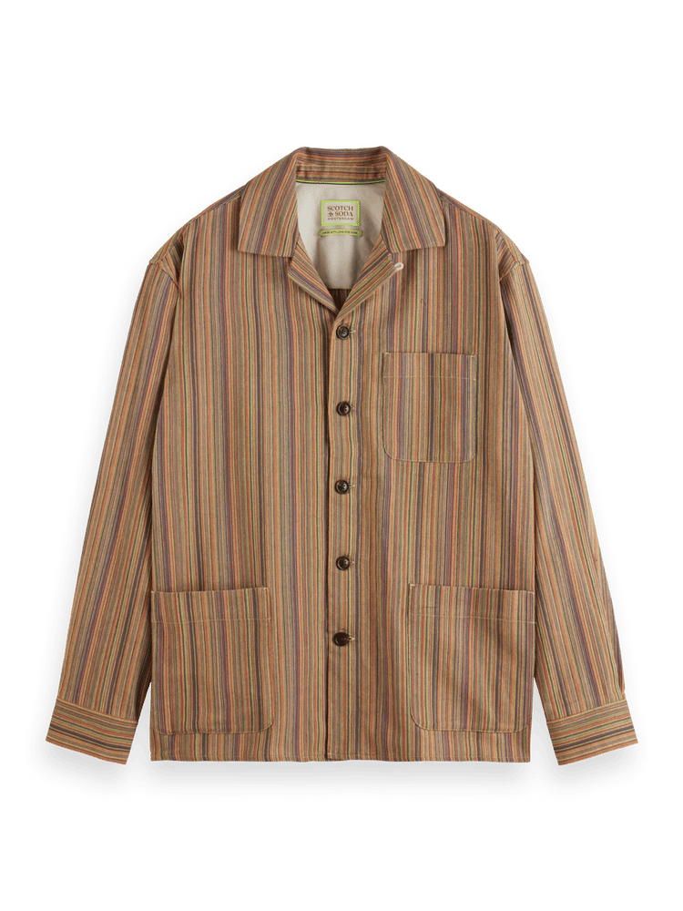 Scotch & Soda - Striped Workwear Shirt - Multi Colour Stripe