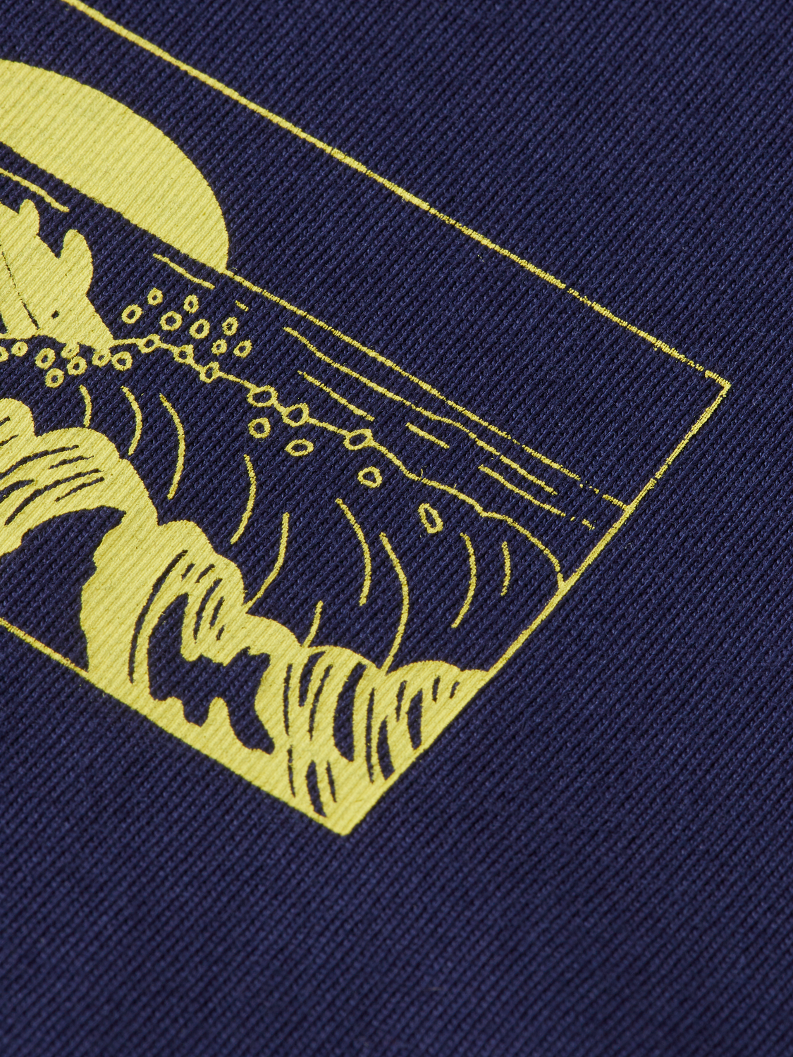 Scotch & Soda - Front Back Artwork LS Tee - Navy Blue