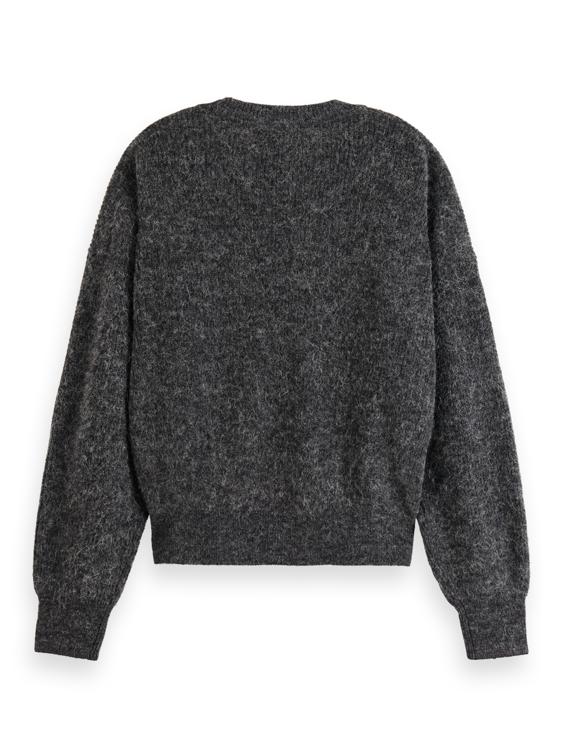 Maison Scotch - Essential Fuzzy Crewneck Pullover - Charcoal Melange