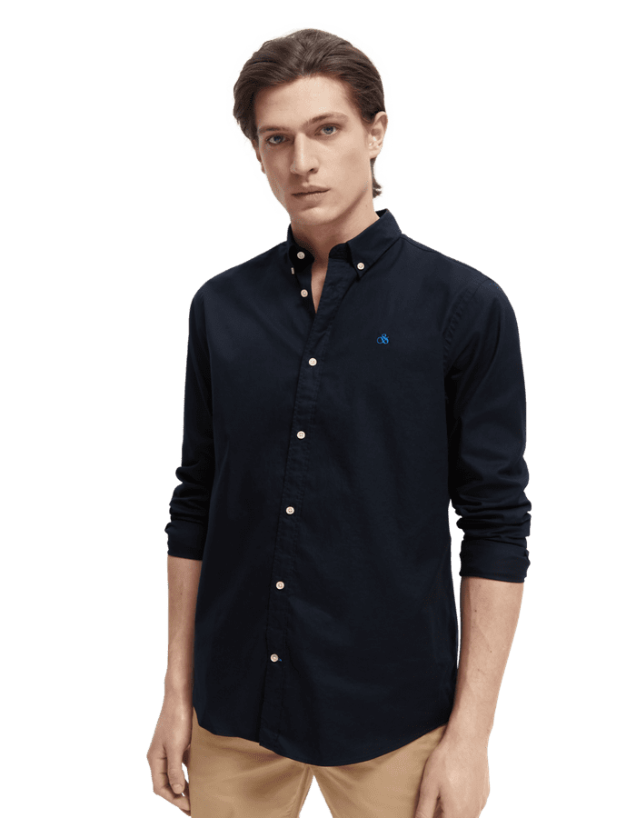 Scotch & Soda - Organic Oxford Regular Fit Shirt - Night