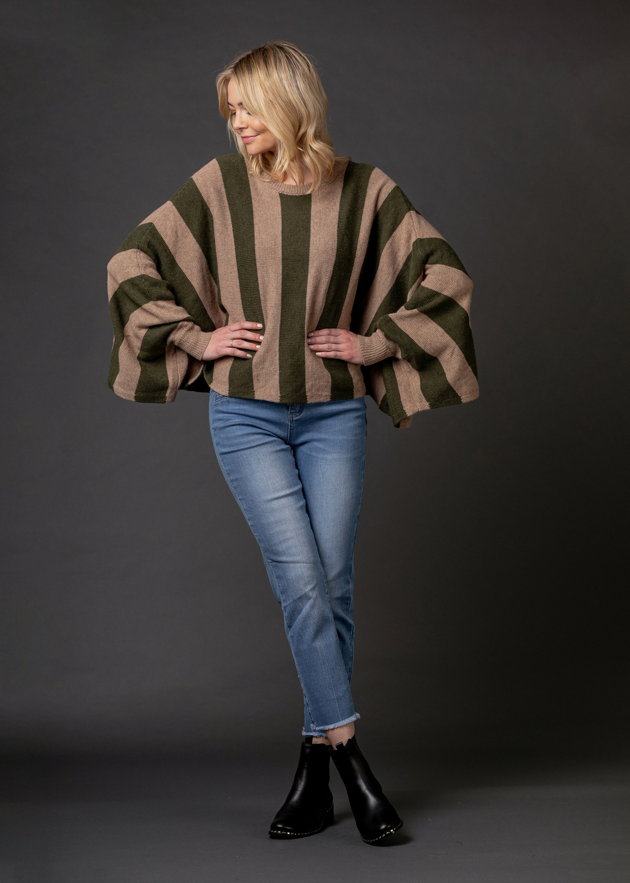 Mi Moso - Oscar Knit - Khaki Stripe