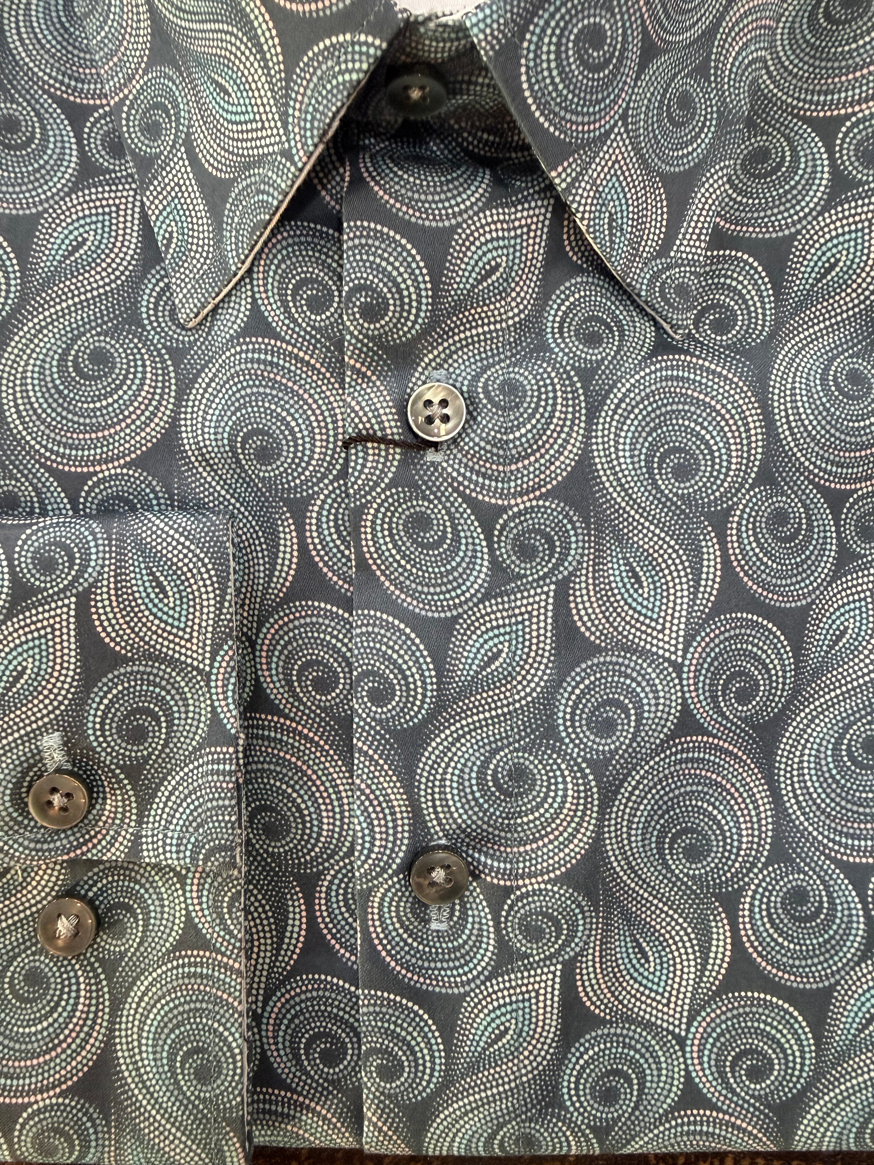 English Laundry - John Lennon LS Shirt - Dark Blue Steam