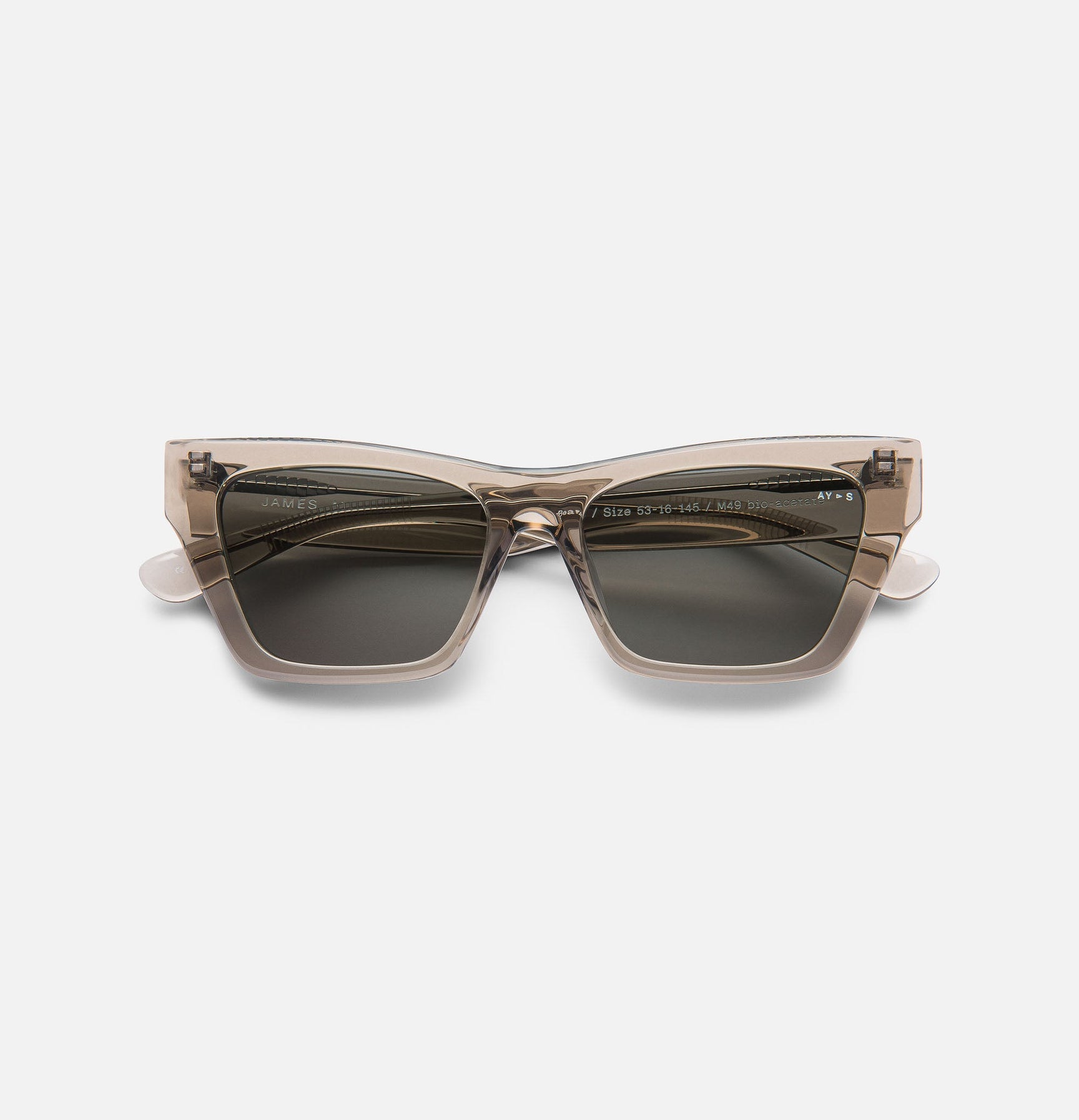 James Ay - Beam Sunglasses - Transparent Oister