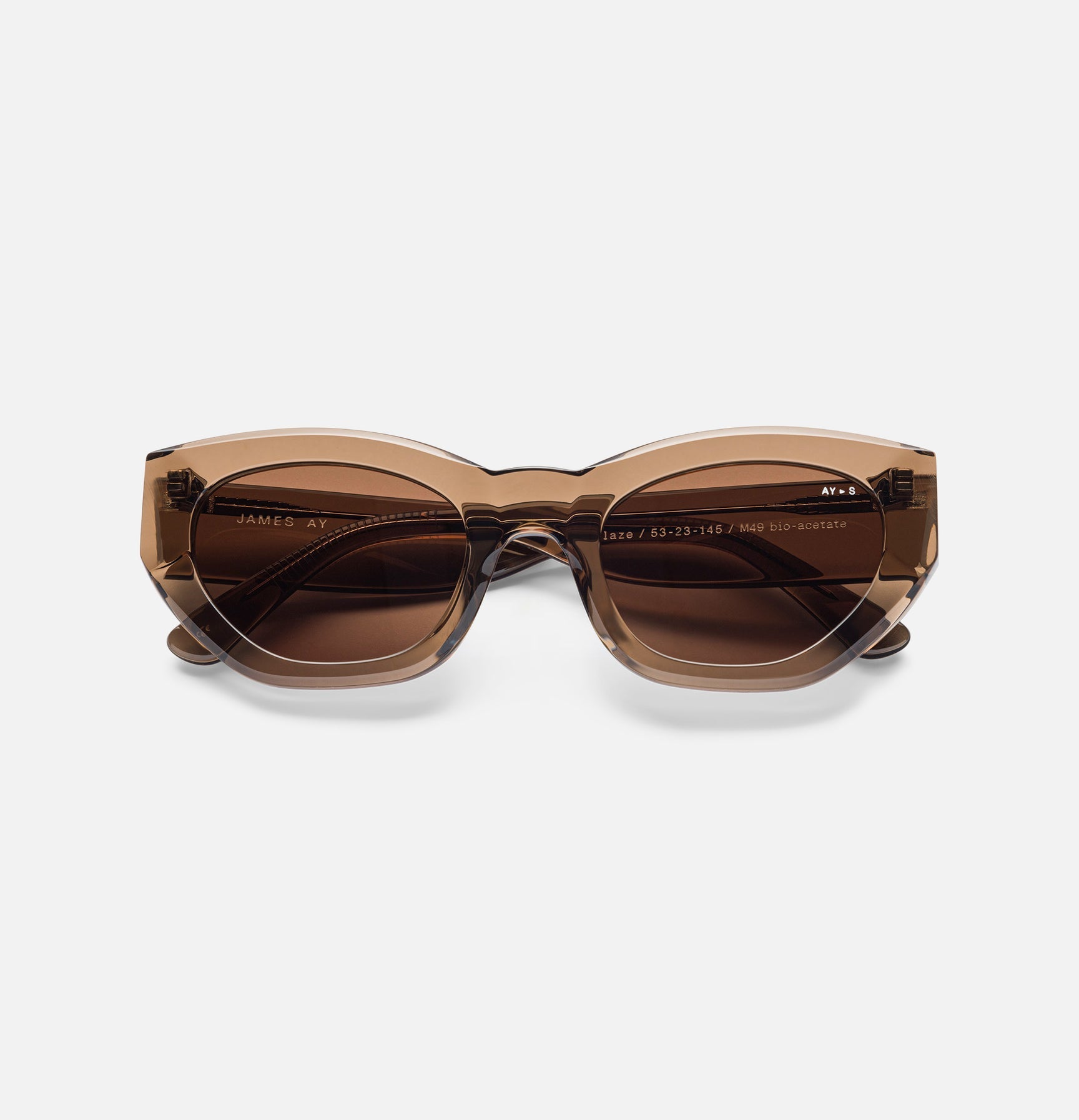 James Ay - Blaze Sunglasses - Transparent Coffee