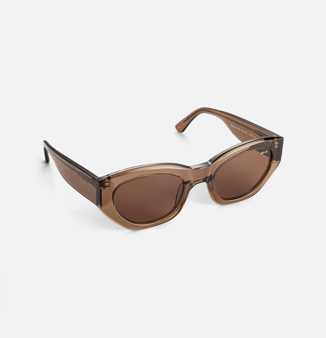 James Ay - Blaze Sunglasses - Transparent Coffee