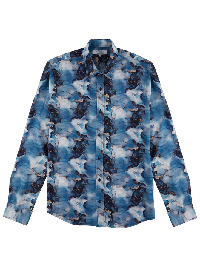 Pearly King - Jinx LS Shirt - Vintage Blue