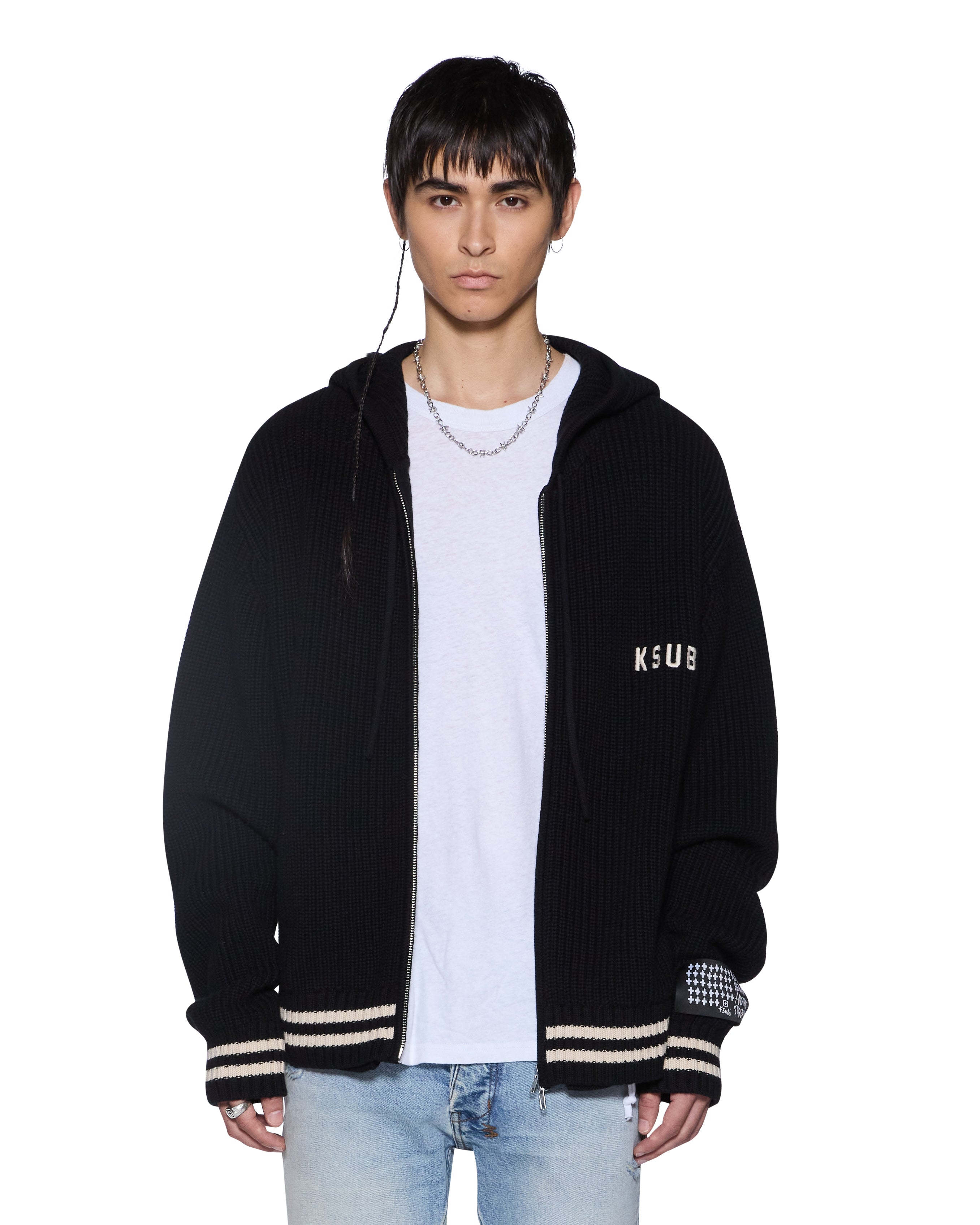 Ksubi - Boxer Zip Knit Hoodie - Midnight