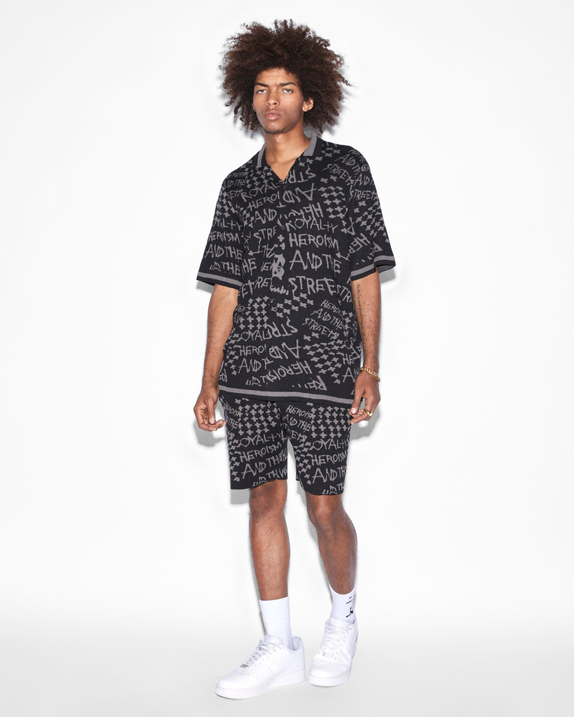 Ksubi - Heroism Knit Resort SS Shirt - Black