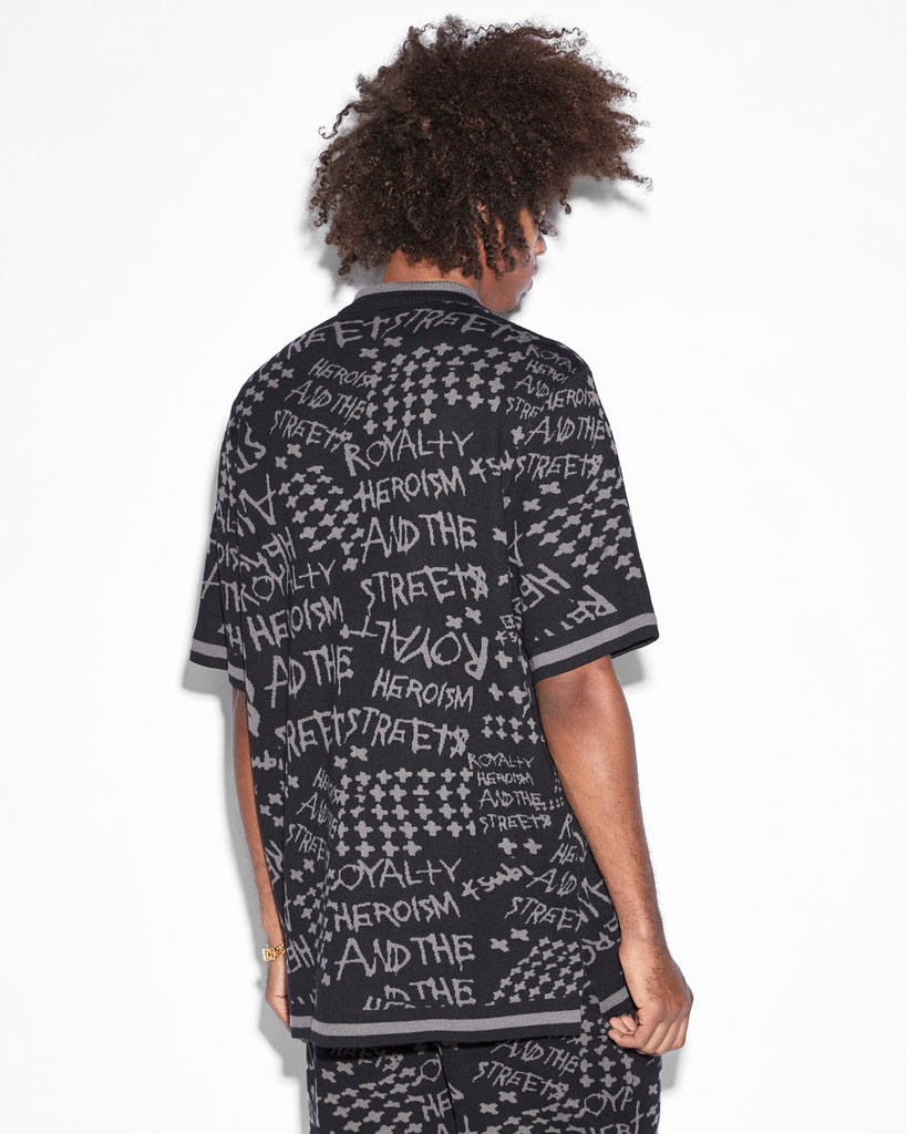 Ksubi - Heroism Knit Resort SS Shirt - Black