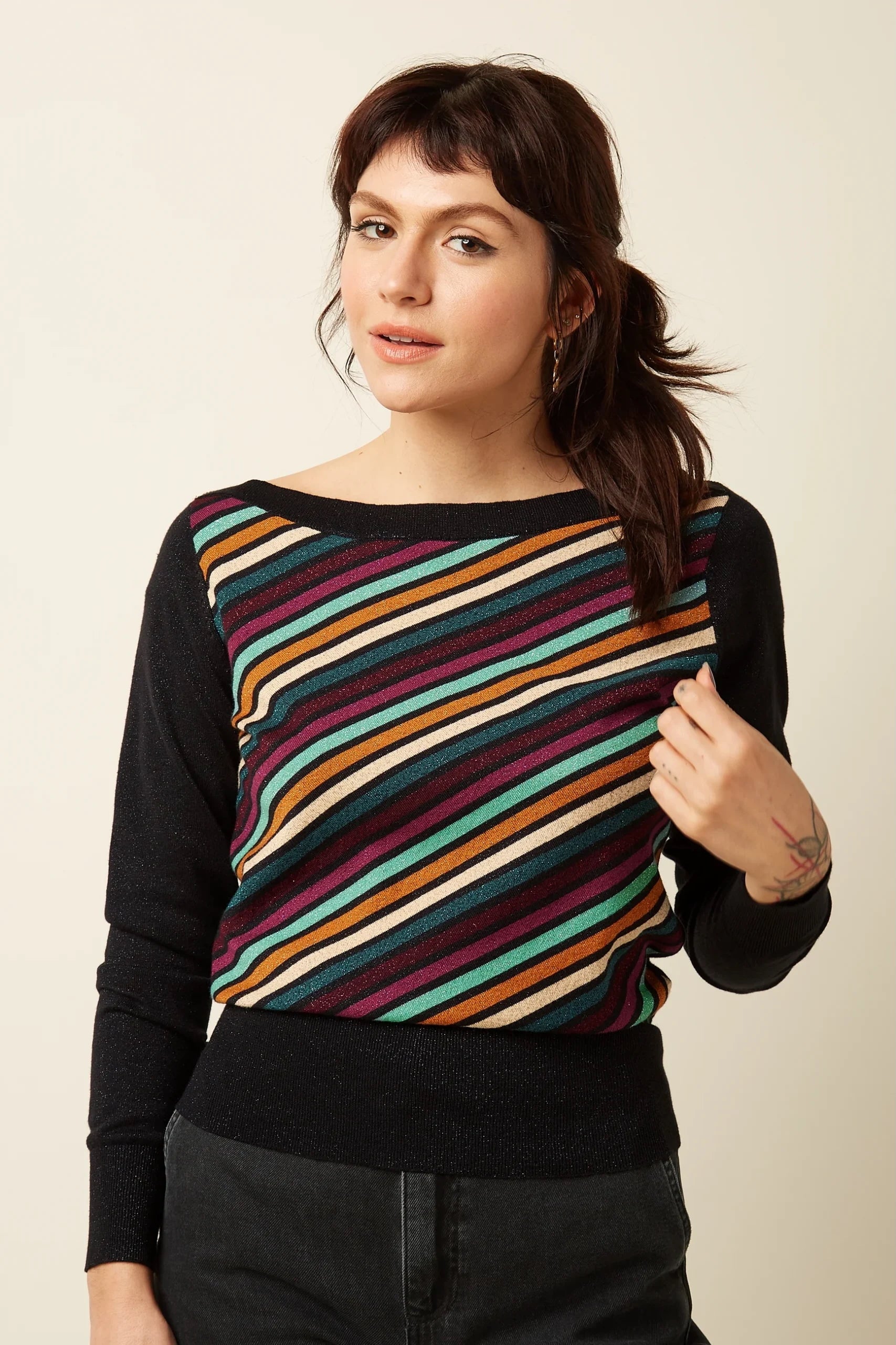 King Louie - Ivy Top Lapis - Black