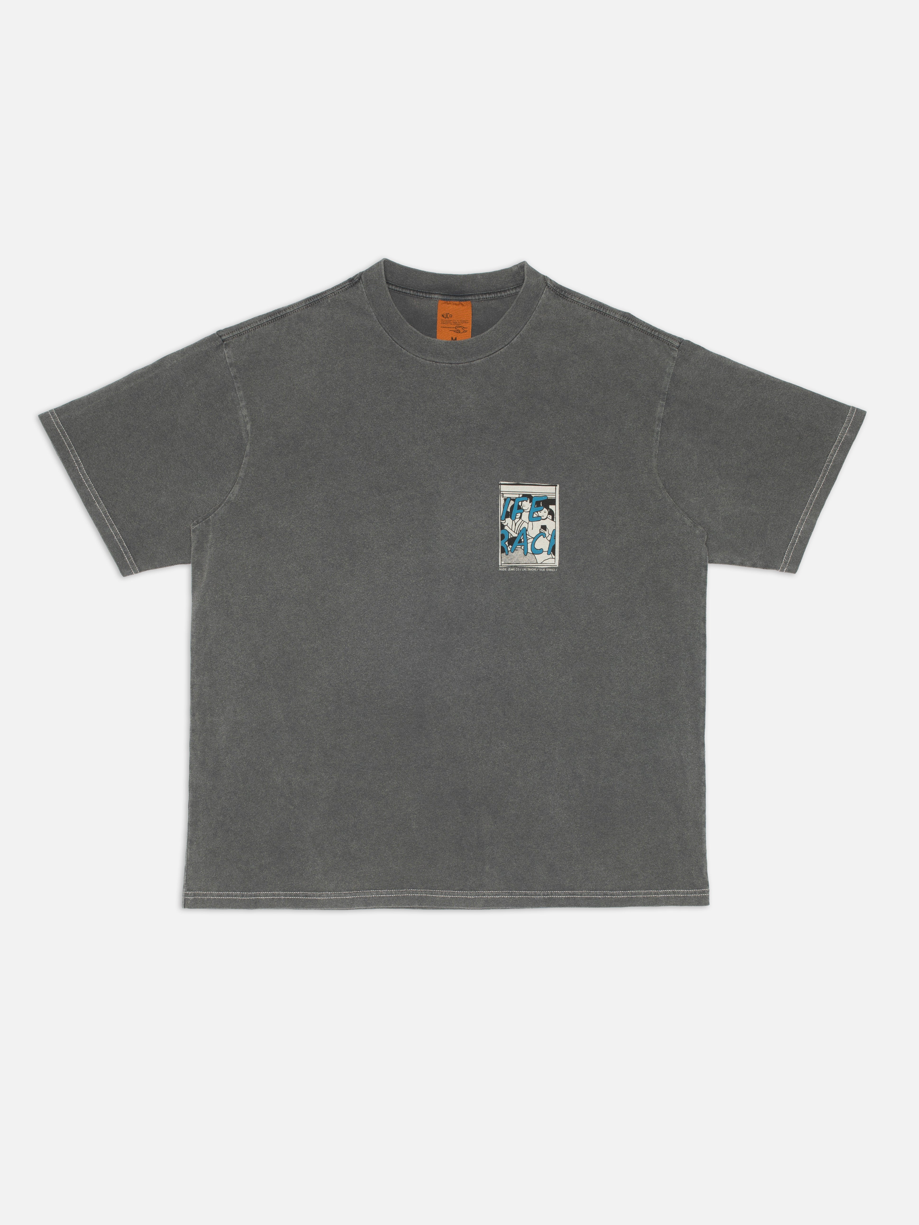 Nudie - Koffe Life Tracks III Tee - Antracite