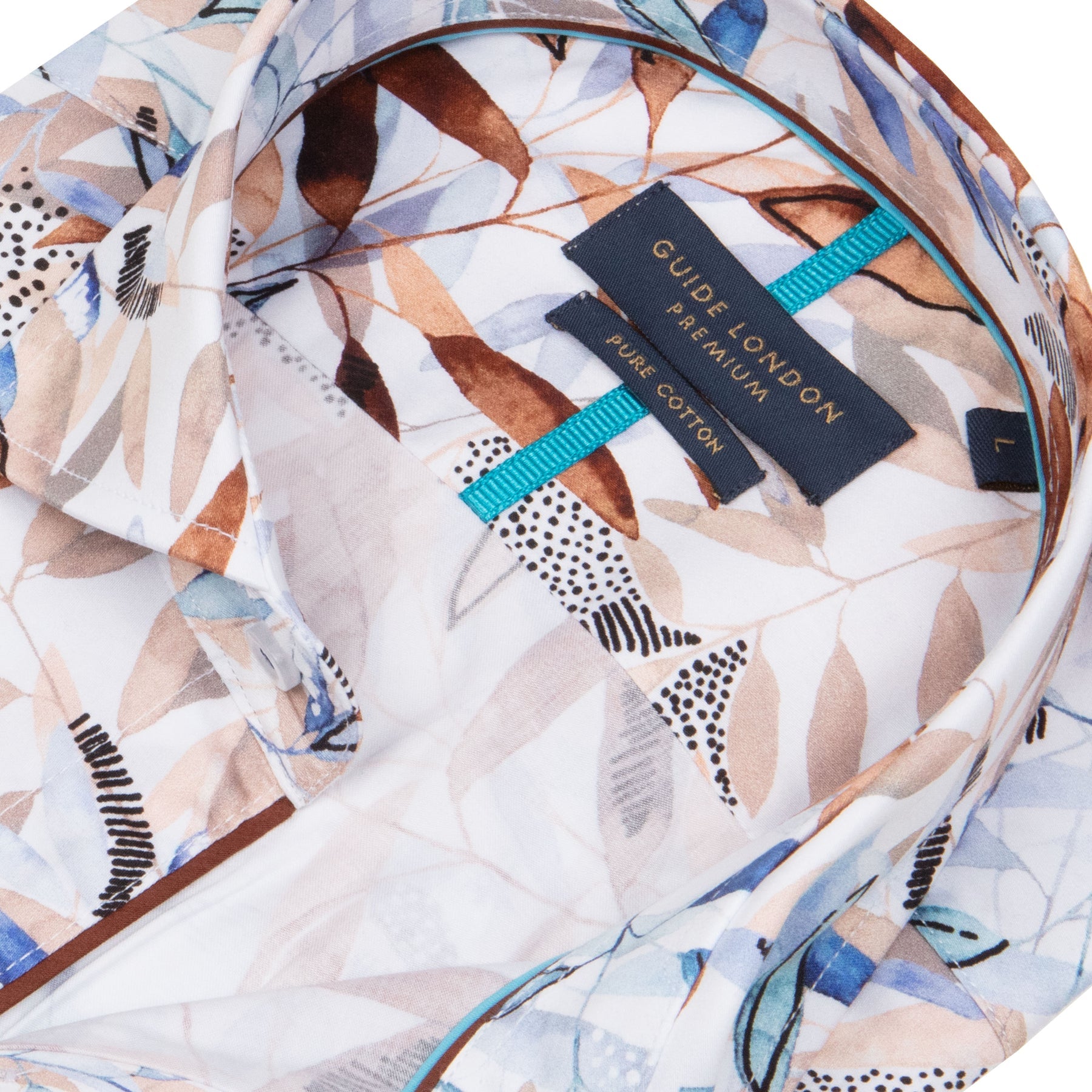 Guide London - Leafy Print LS Shirt - Multi