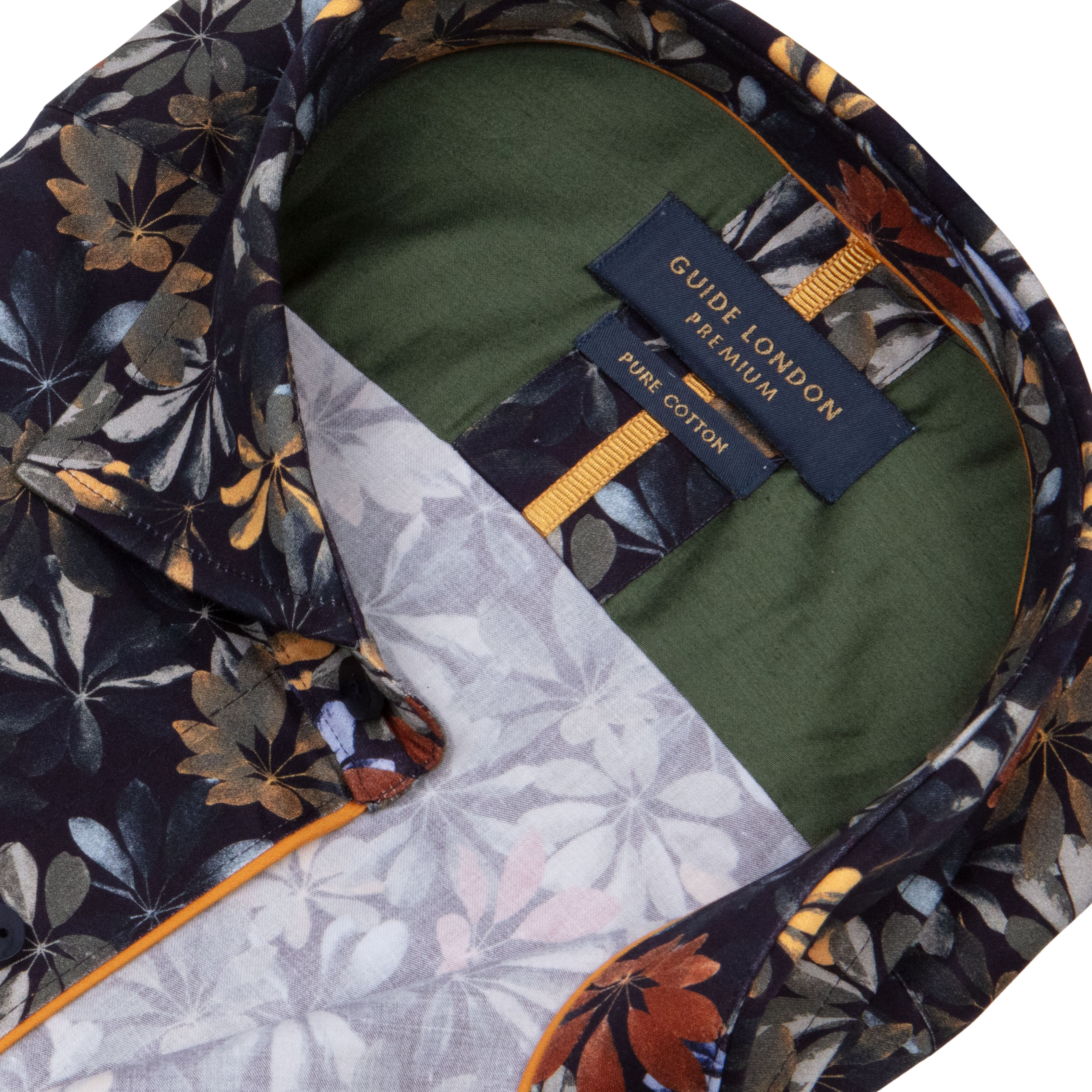 Guide London - Umbrella Leaf LS Shirt - Navy