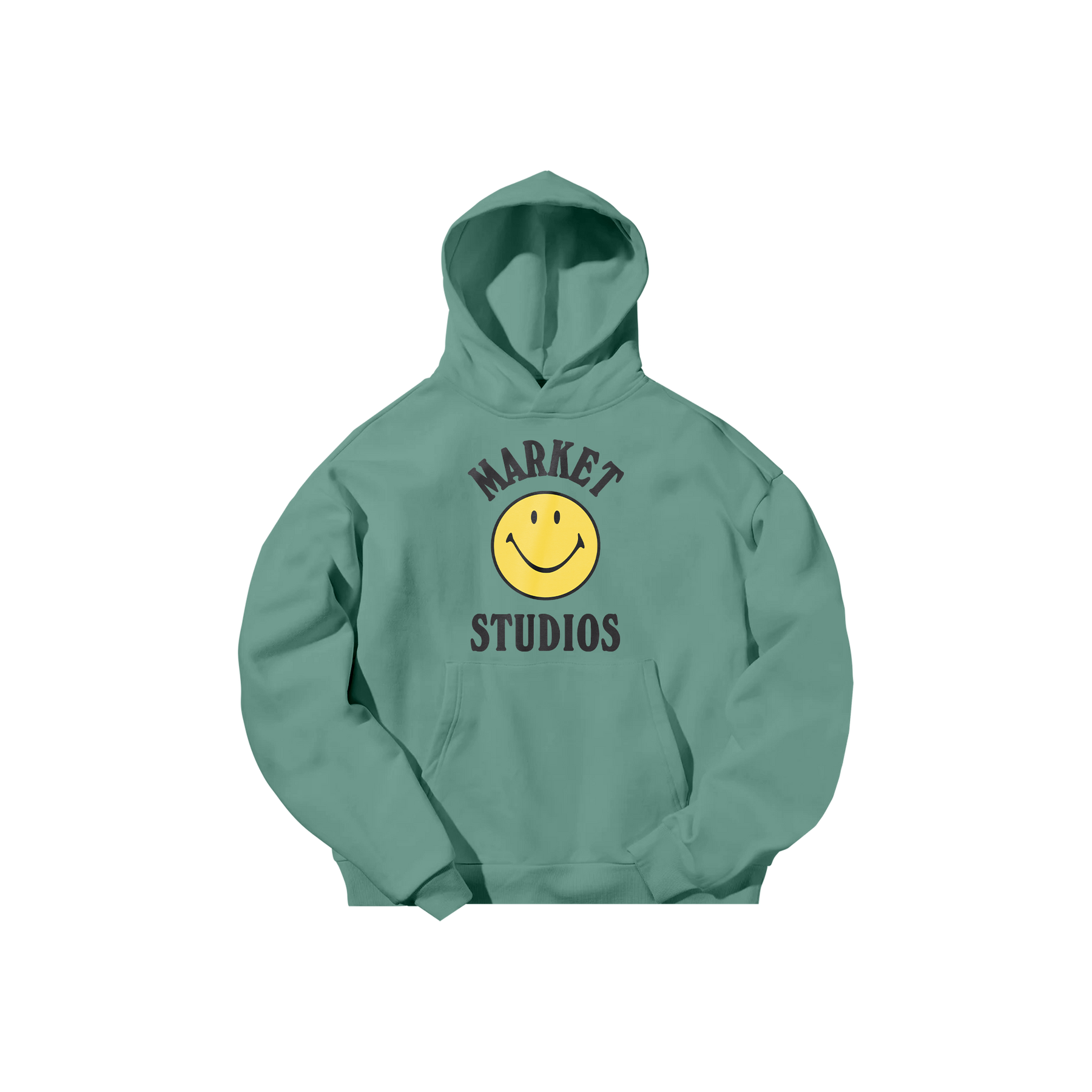 Market - Smiley Mood Hoodie - Green