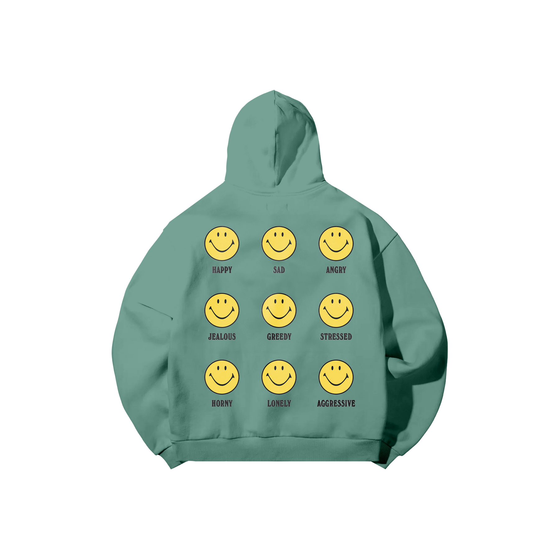 Market - Smiley Mood Hoodie - Green