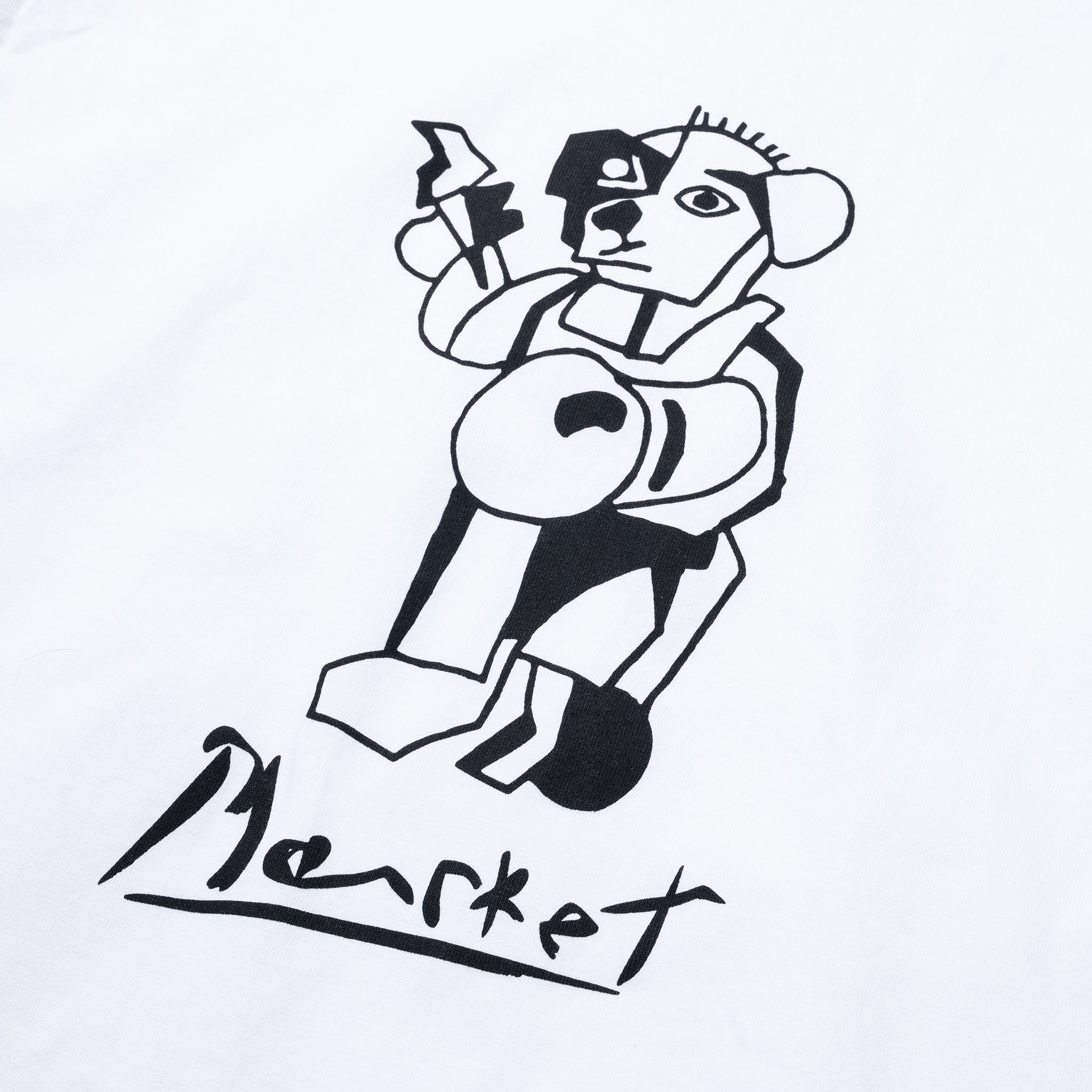 Market - Cubism Bear Tee - White